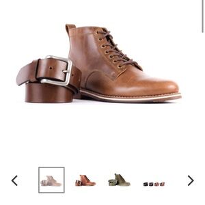 NWT Helm silver buckle wide belt sz 30